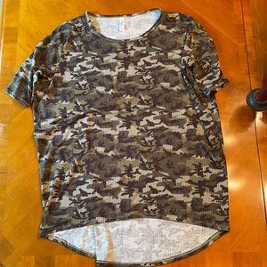 Lularoe Camo tunic t shirt